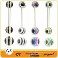 TR01033 resin tongue barbell body piercing , tongue body piercing